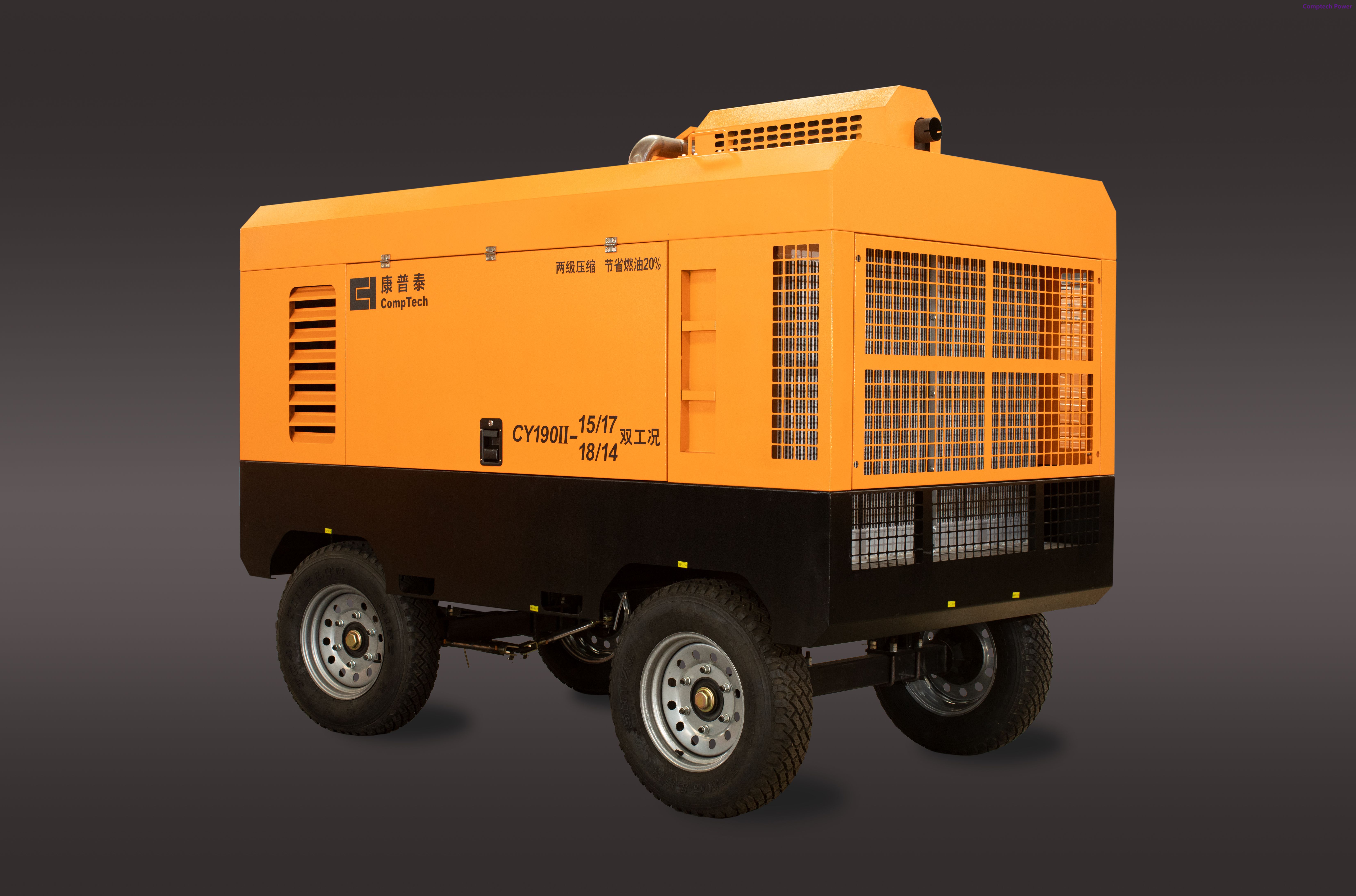 Best Seller Comptech CY190II-15/17(18/14) Diesel Engine Air Compressor in Atlas Copco Style