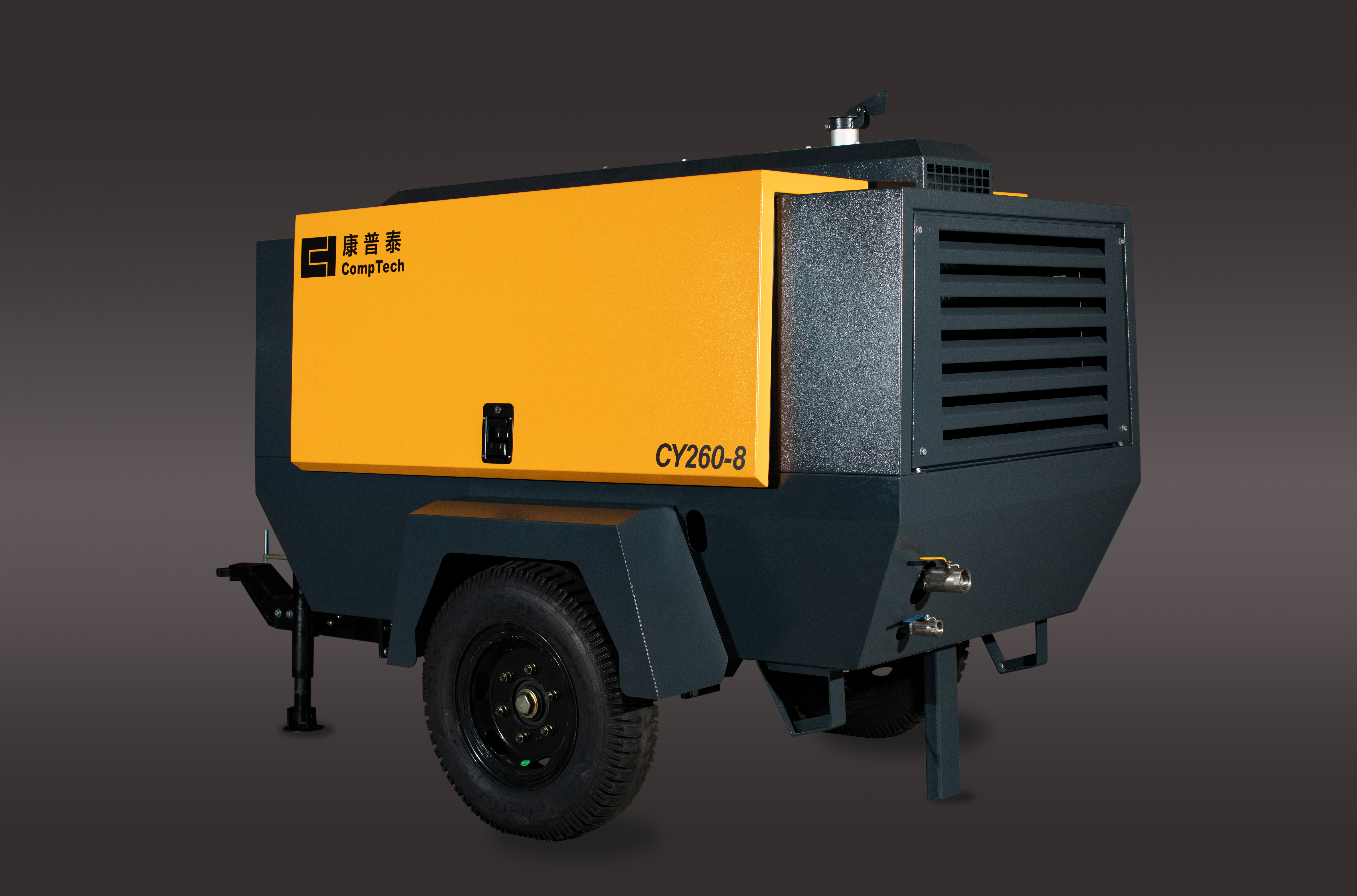 Comptech CY260 - 8 7m³/min 8bar Portable Screw Air Compressor